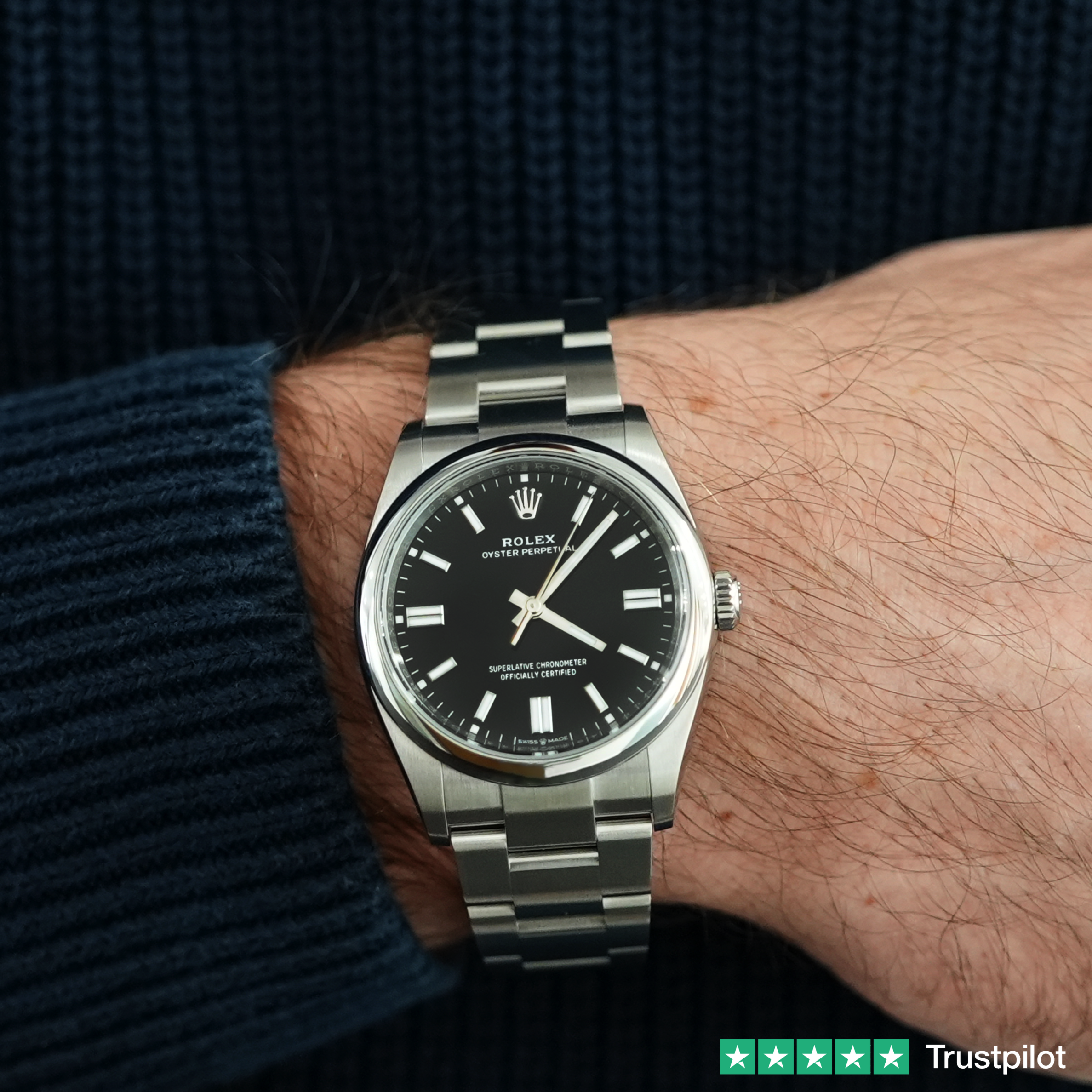 ROLEX OYSTER PERPETUAL 36 BRIGHT BLACK 126000 36MM OYSTERSTEEL