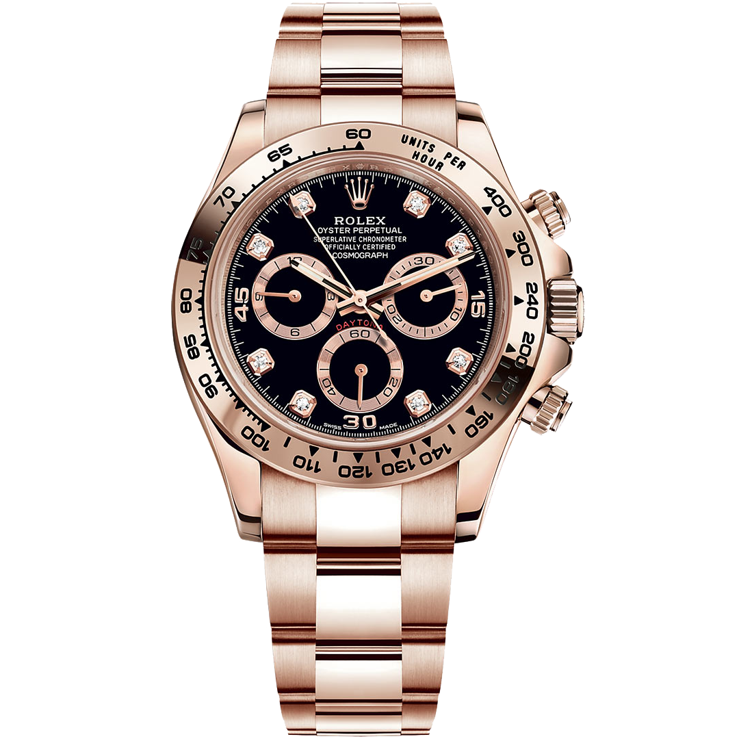 ROLEX COSMOGRAPH DAYTONA BRIGHT BLACK 116505-0015 40MM EVEROSE GOLD