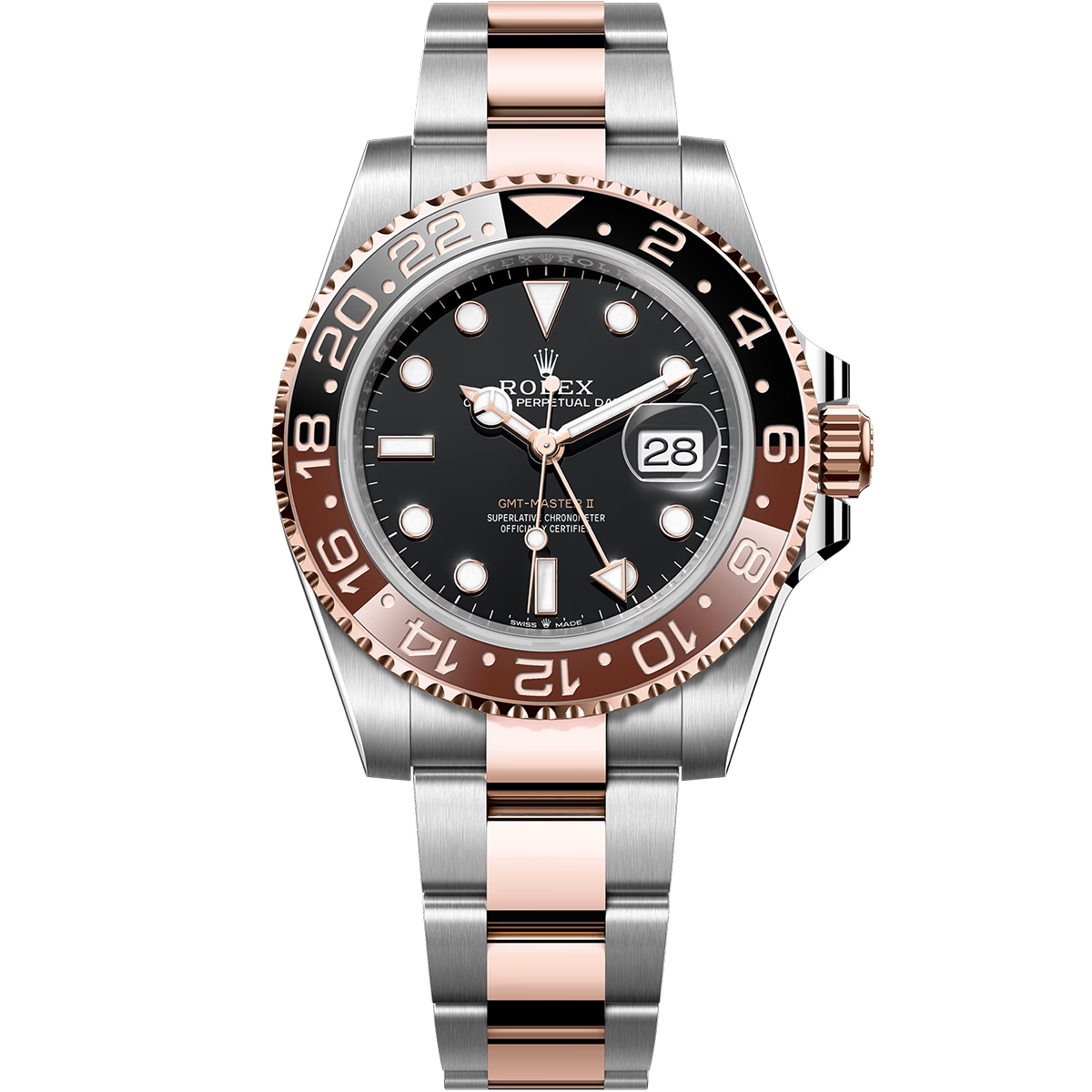Rolex GMT-Master II 'Root Beer Bi-Metal' 126711CHNR 40mm Rose Gold & Stainless Steel