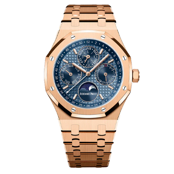 26574OR AUDEMARS PIGUET ROSE GOLD ROYAL OAK PERPETUAL CALENDAR