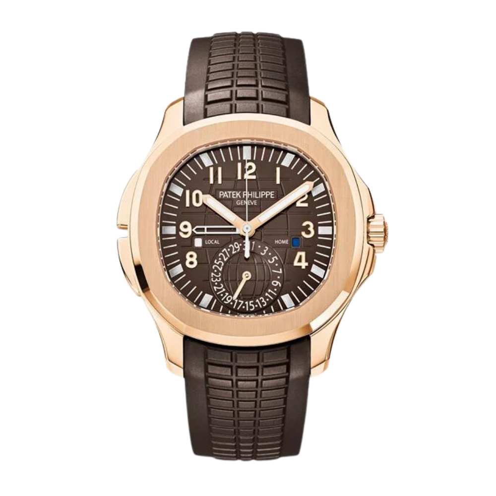 PATEK PHILIPPE AQUANAUT TRAVEL TIME 5164R ROSE GOLD