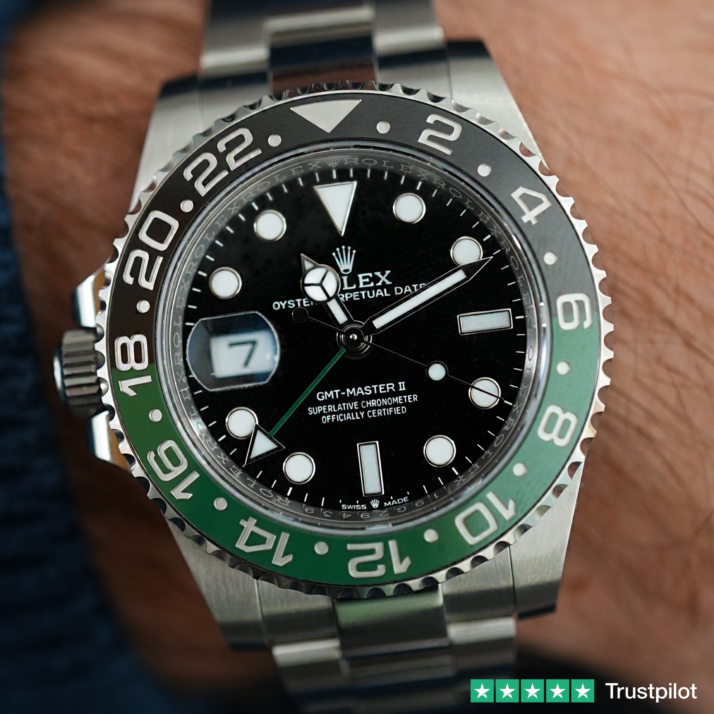 ROLEX GMT-MASTER II 126720VTNR 40MM OYSTERSTEEL SPRITE