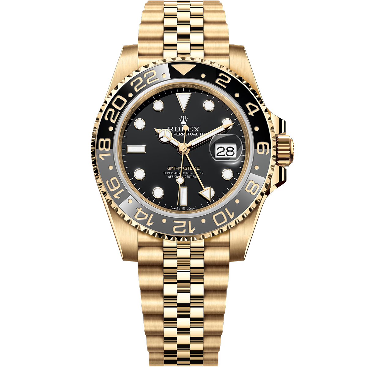 ROLEX GMT-MASTER II 126718GRNR 40MM YELLOW GOLD