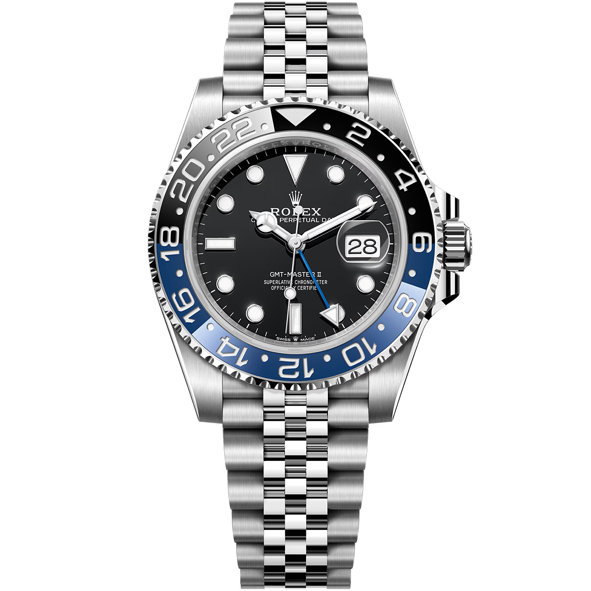 Rolex GMT-Master II 'Batgirl' 126710BLNR 40mm Jubilee Bracelet Stainless Steel