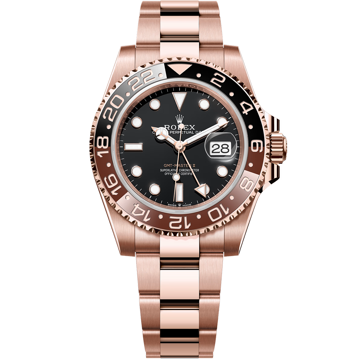 Rolex GMT-Master II 'Root Beer' 126715CHNR 40mm Rose Gold