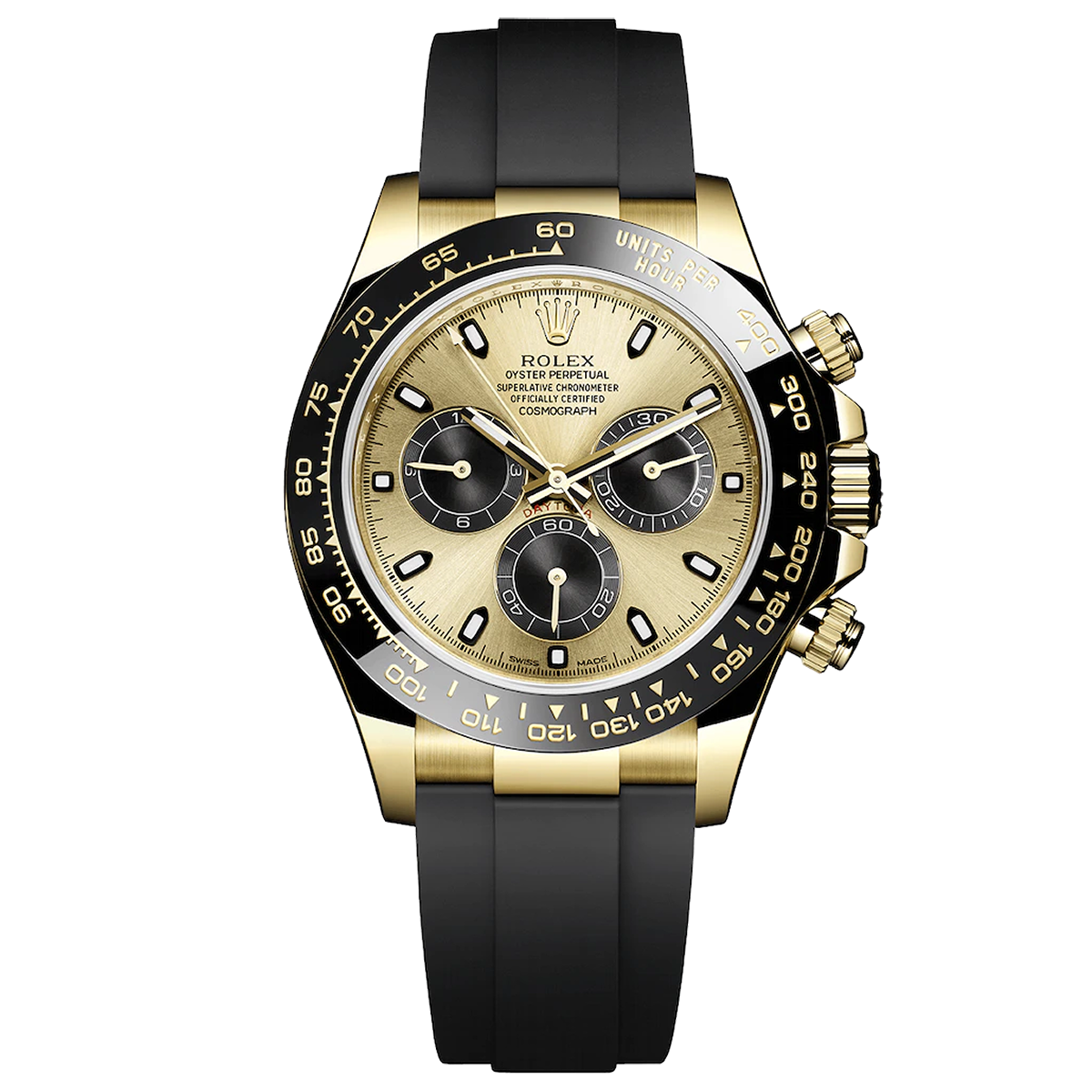 ROLEX COSMOGRAPH DAYTONA GOLDEN AND BRIGHT BLACK 116518LN 40MM YELLOW GOLD