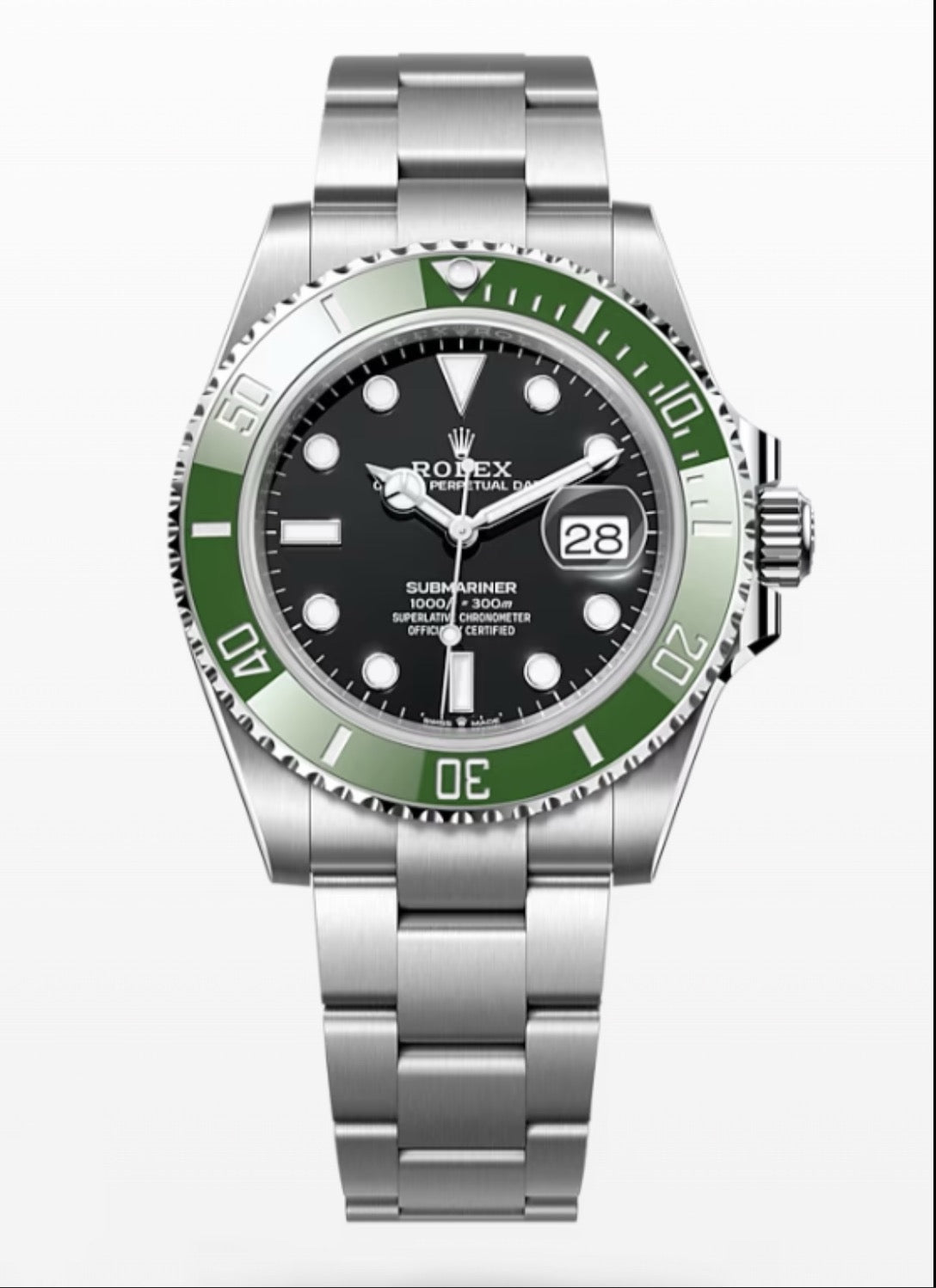 ROLEX SUBMARINER DATE ‘STARBUCKS’ MK2 BEZEL 126610LV 41MM OYSTER STEEL