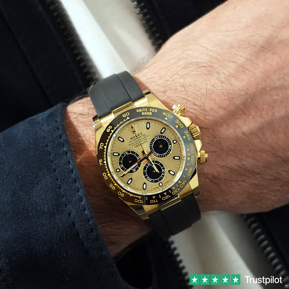 ROLEX COSMOGRAPH DAYTONA GOLDEN AND BRIGHT BLACK 116518LN 40MM YELLOW GOLD